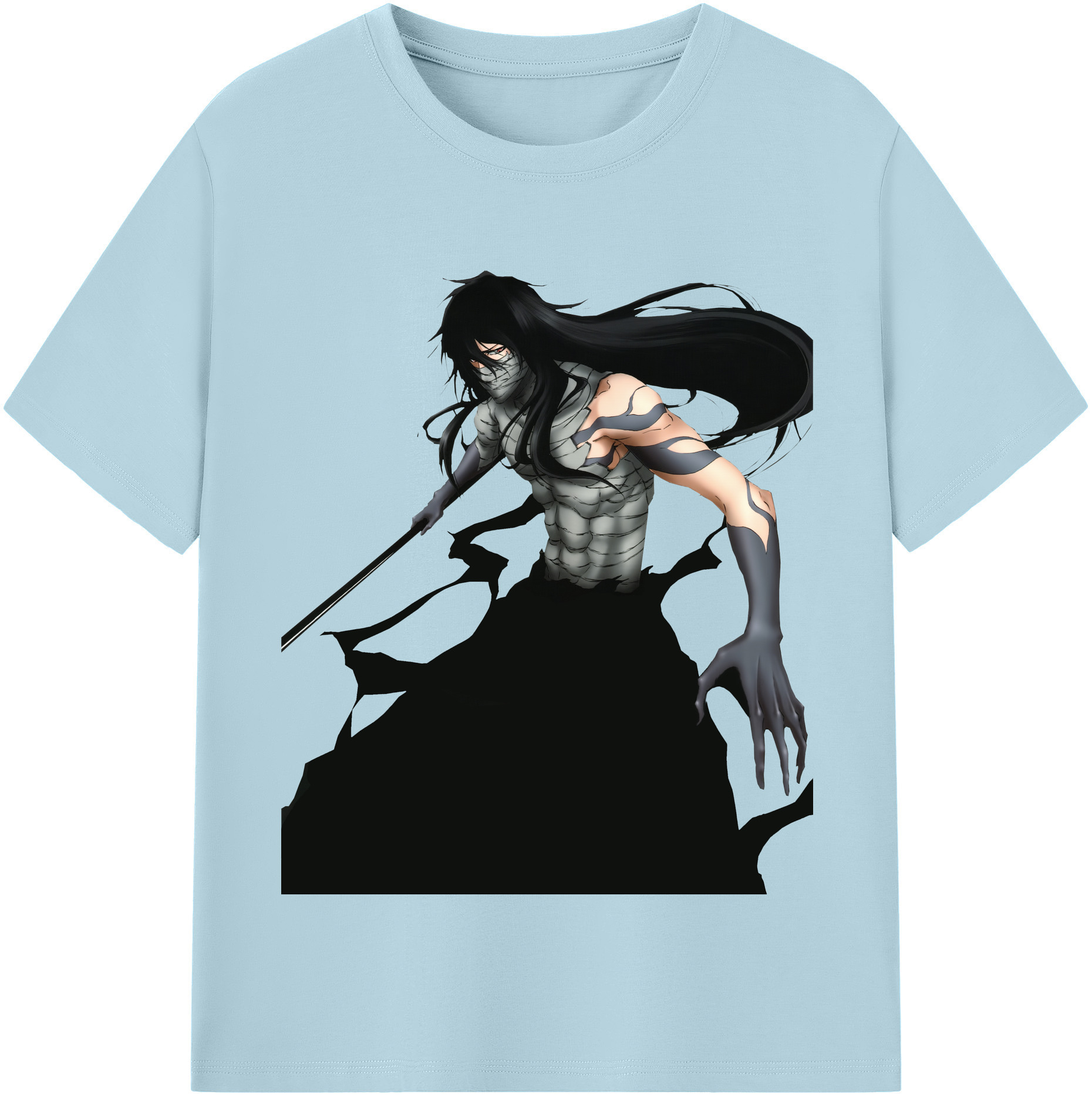 （画像用） ブリーチ 黒崎一護（くろさき いちご）BLEACH Kurosaki Ichigo 綿100％半袖Tシャツ（フロントプリント）